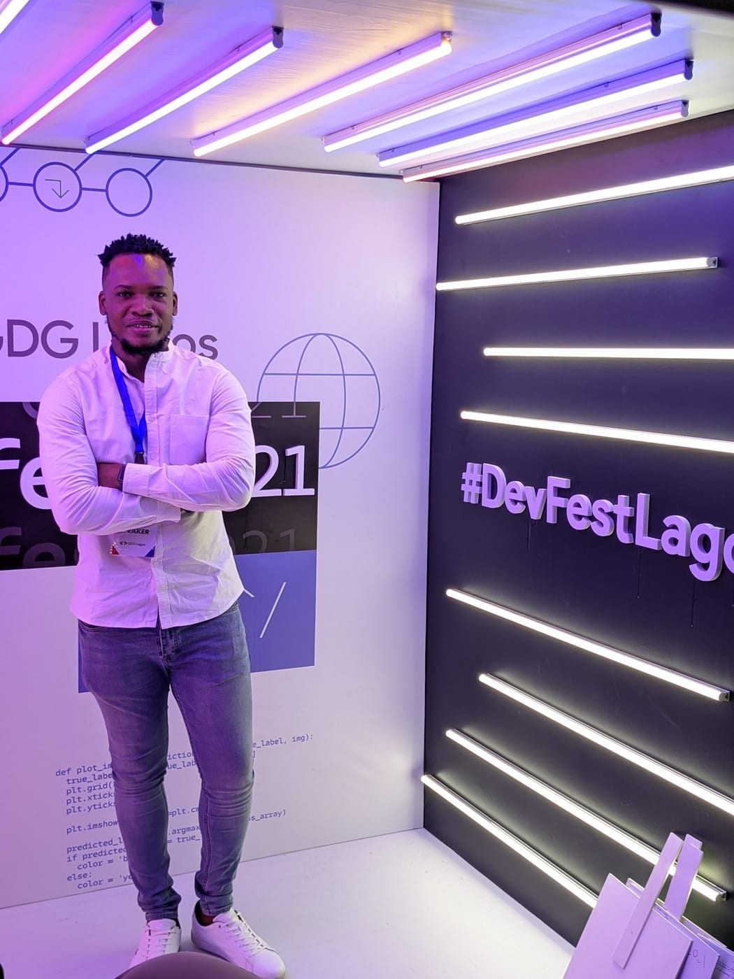 Tochii at DevFest Lagos 2021